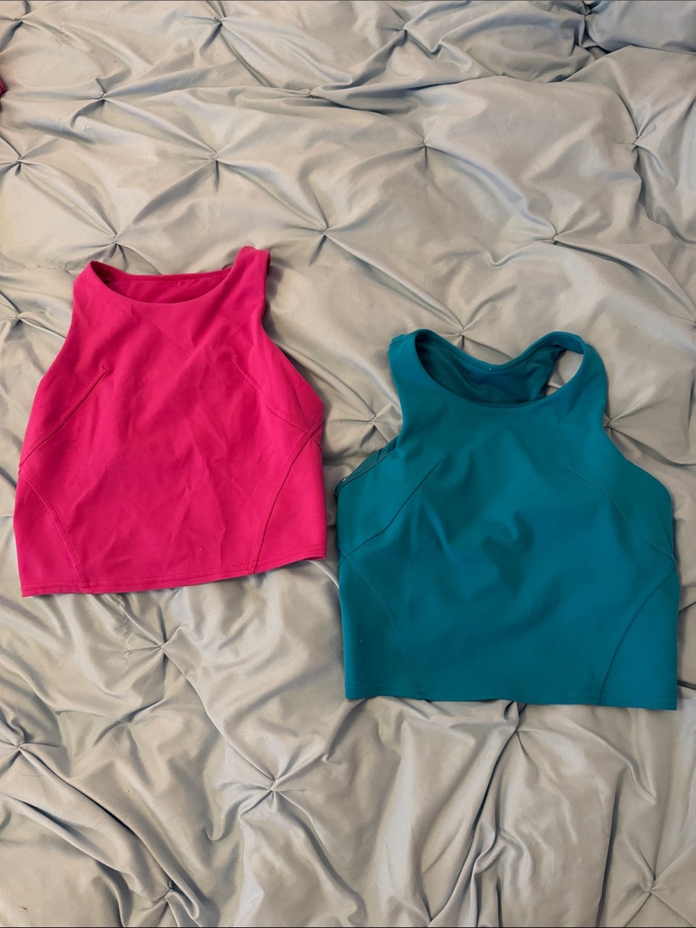 Women’s Lululemon Crop Tank Top - Pink and Teal